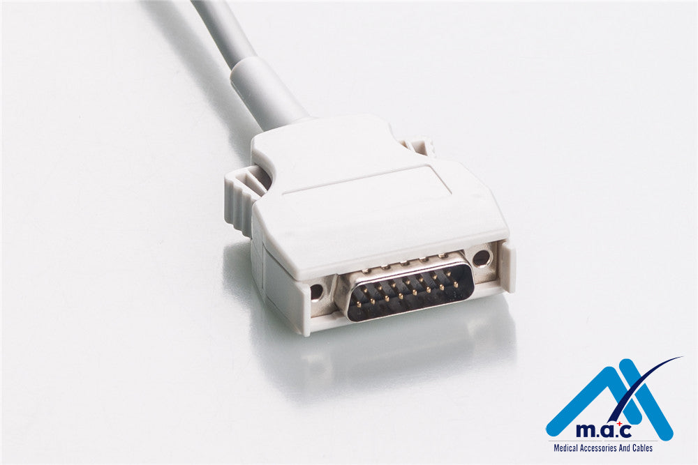 Mortara Compatible One Piece Reusable EKG Cable - AHA