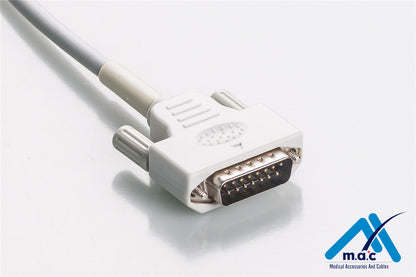 Nihon Kohden Compatible One Piece Reusable EKG Cable - AHA - BA-901D