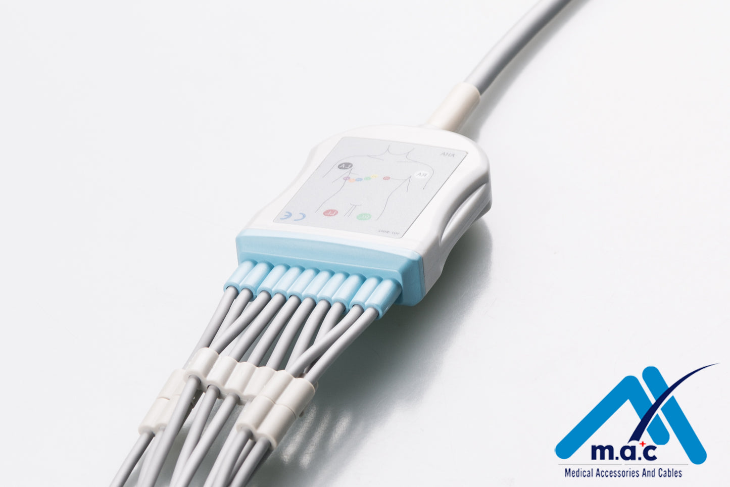 Mortara - Quinton Reusable One Piece EKG Fixed Cable E1M0-QT-P