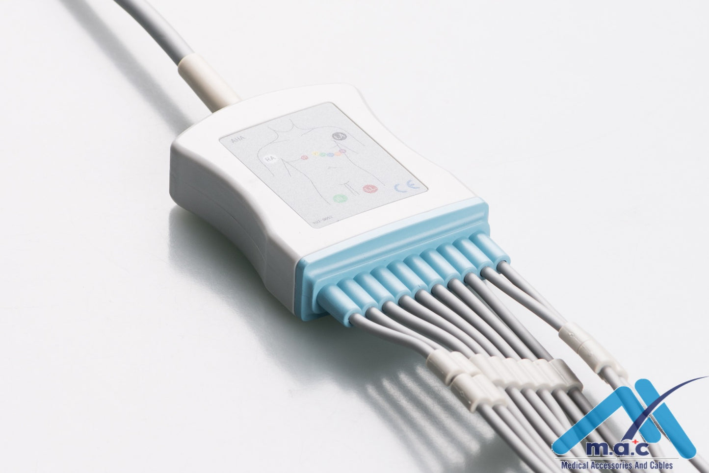 Mortara - Burdick - Quinton Reusable One Piece EKG Fixed Cable E1M0R-BK3-B