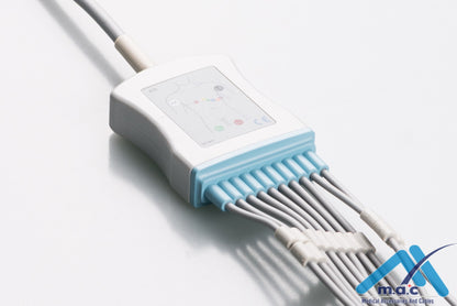 Mortara - Burdick - Quinton Reusable One Piece EKG Fixed Cable E1M0R-BK3-B