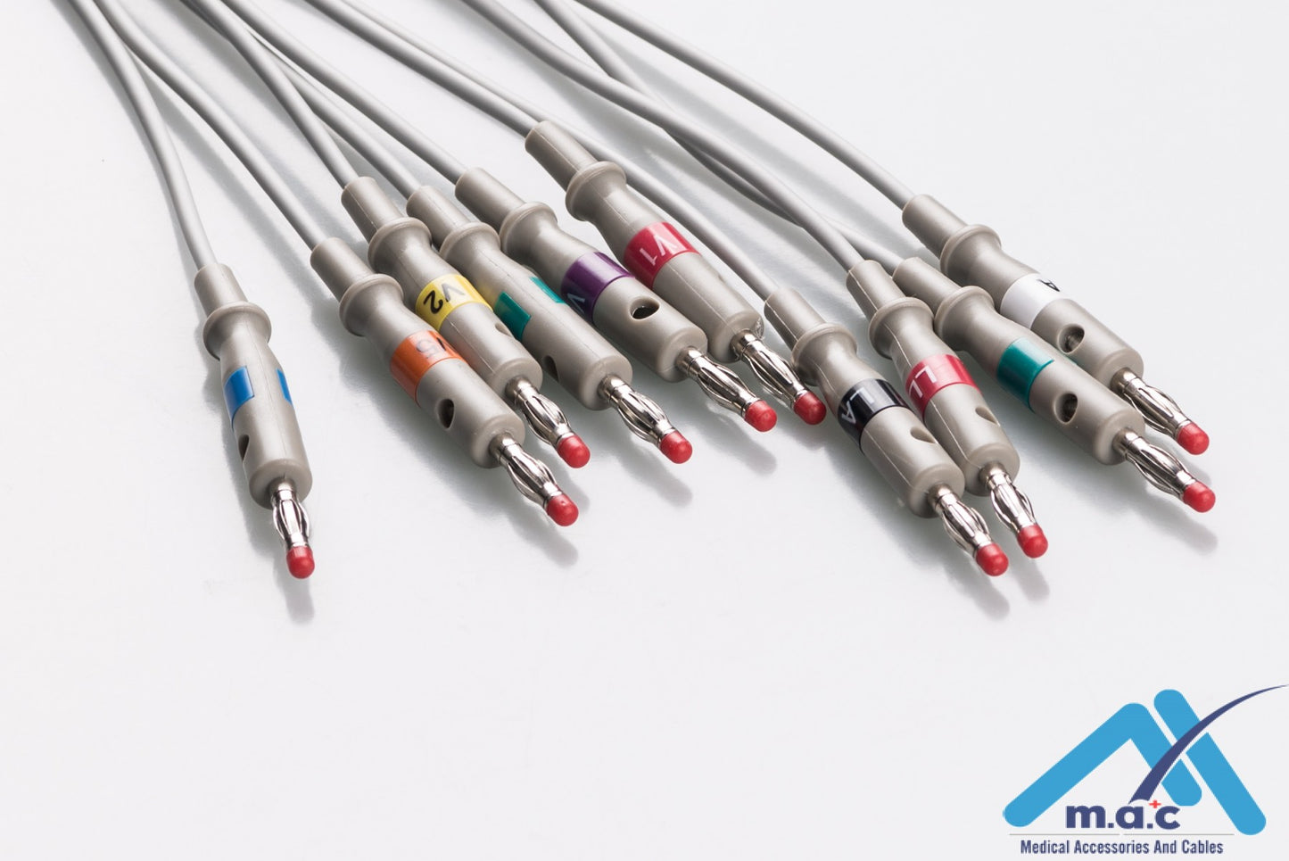 Mortara - Burdick - Quinton Reusable One Piece EKG Fixed Cable E1M0R-BK3-B