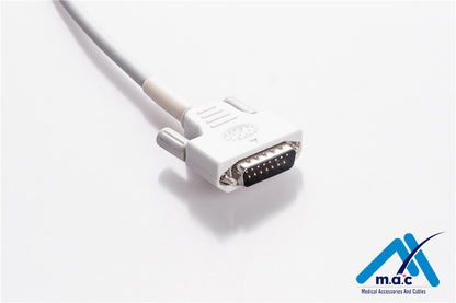 Edan Compatible One Piece Reusable EKG Cable - AHA - 01.57.107048