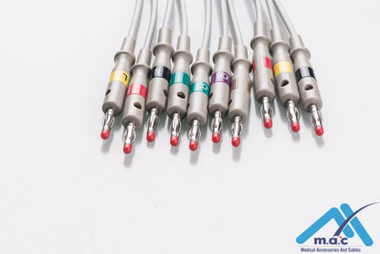 Kenz Reusable One Piece EKG Fixed Cable E1M0R-KZ2-B/I
