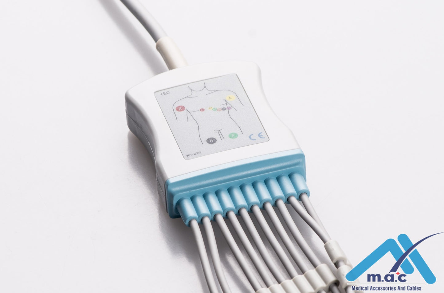 Nihon Kohden Reusable One Piece EKG Fixed Cable E1M0R-NK1-B/I