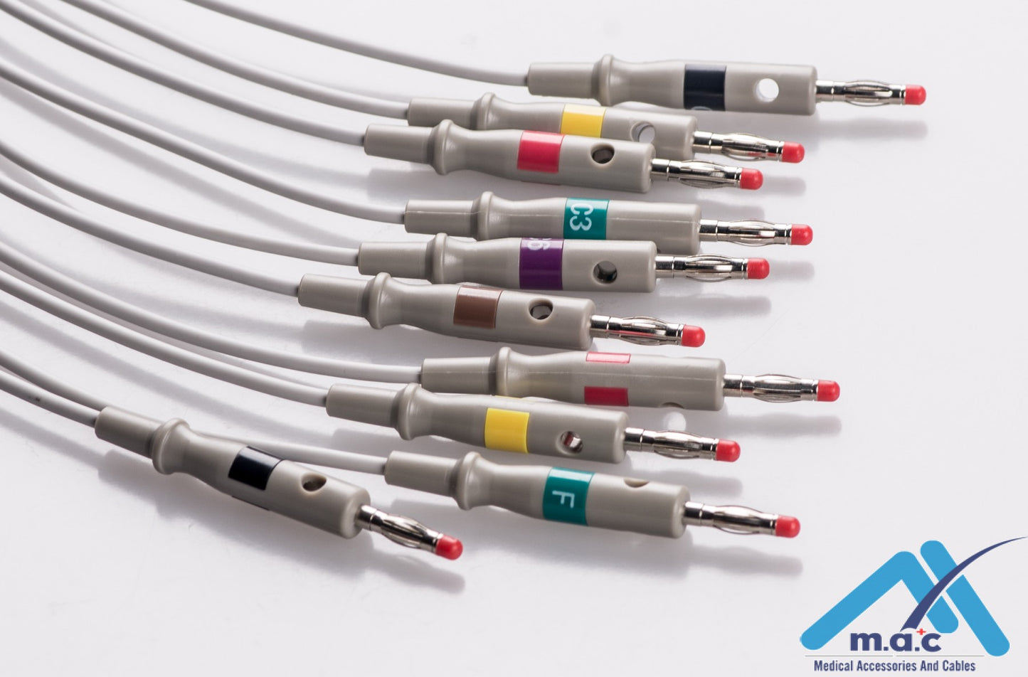 Nihon Kohden Reusable One Piece EKG Fixed Cable E1M0R-NK1-B/I