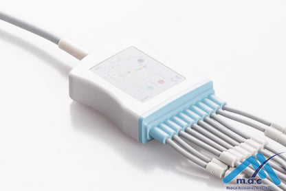 Nihon Kohden Reusable One Piece EKG Fixed Cable E1M0R-NK2-B
