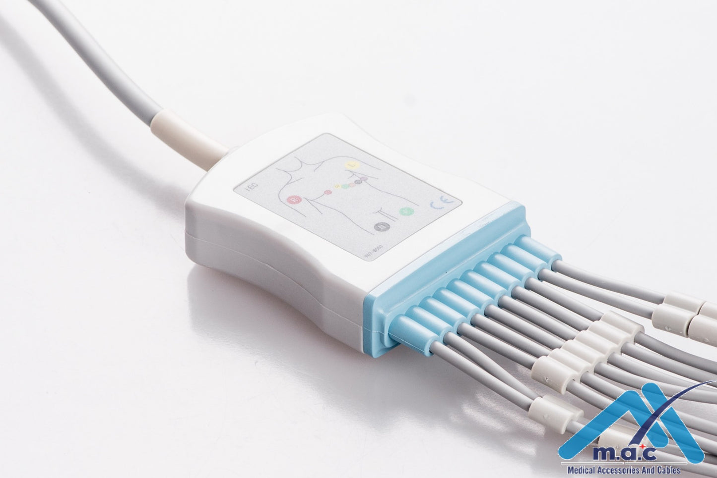 Nihon Kohden Reusable One Piece EKG Fixed Cable E1M0R-NK2-N E1M0R-NK2-N/I