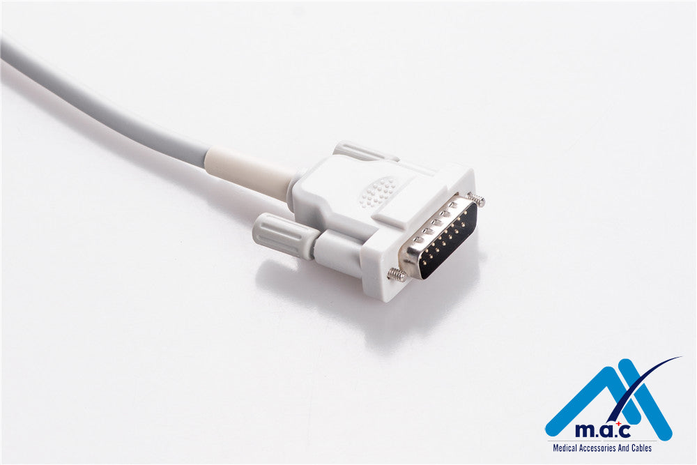 Schiller Compatible One Piece Reusable EKG Cable - AHA