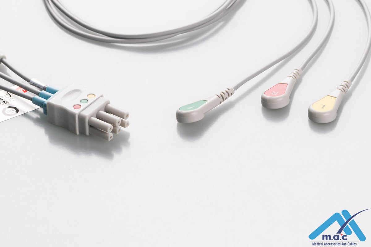 Spacelabs Ecg Machine Spacelabs Reusable ECG LeadWires SLM3-90S SLM3-90S-I – Macmedcable